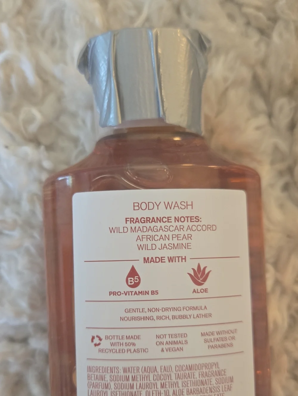 Bath & Body Works Wild Madagascar Vanilla Body Wash - Amber